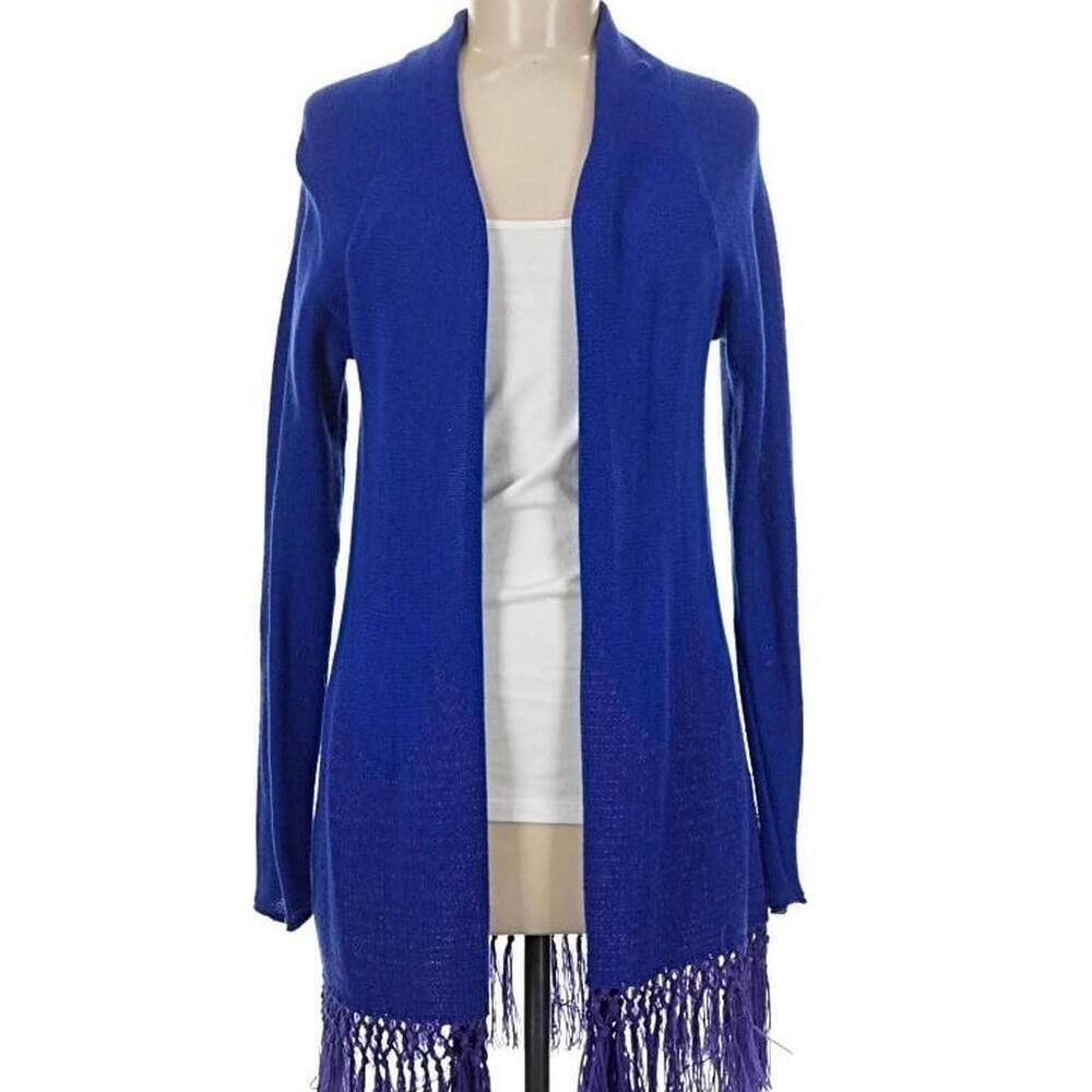 Lily Pulitzer tatum cardigan blue & pink tassels fringe spring Easter cozy
